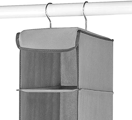 Whitmor 8 Section Hanging Shoe Organizer | Grey | For Closet | No Floor Space Required | Pack of 6