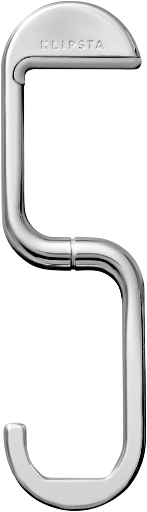 FLIP Bag Hook - Newly Redesigned. Portable Purse Hanger for Table with Magnetic Closure - Now Holds up to 50 lbs (Silver)