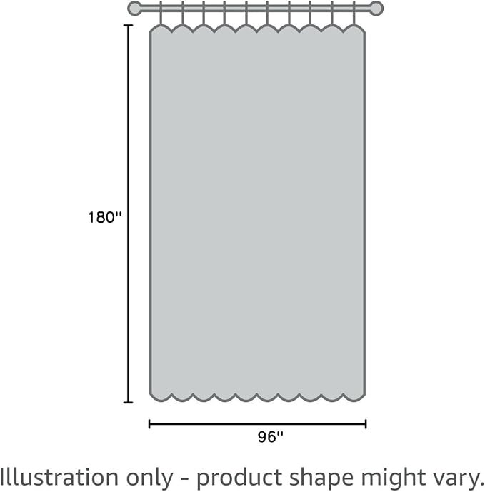 NICETOWN Room Dividers Curtains Screens Partitions, Premium Heavyweight Laundry Room Divider for Office, Vintage and Sliding Room, Including 16 Ring Top (1 Panel, 15ft Wide x 8ft Long, Silver Gray)