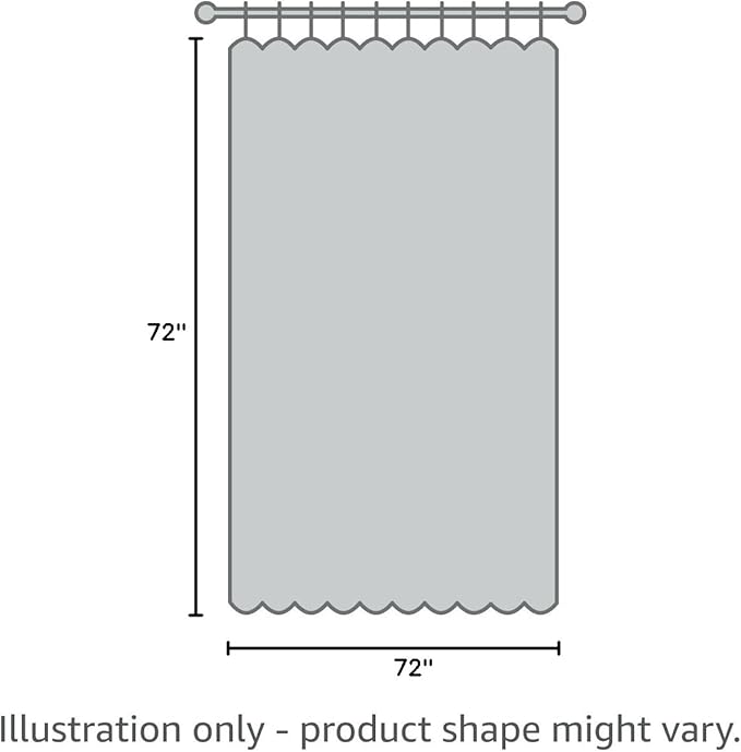 Mrs Awesome Clear Lavender Shower Curtain Liner with 3 Magnets, 72x72 Premium Flexible Sturdy Plastic Shower Curtain for Bathroom Lightweight & Waterproof, Clear Lavender