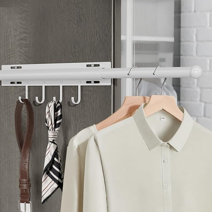 12 inch valet rod,extendable and pull-out wardrobe pole for hanging clothes pull out,closet extender hanging rod,wardrobe extender pole,closet accessories, closet valet rod slide out