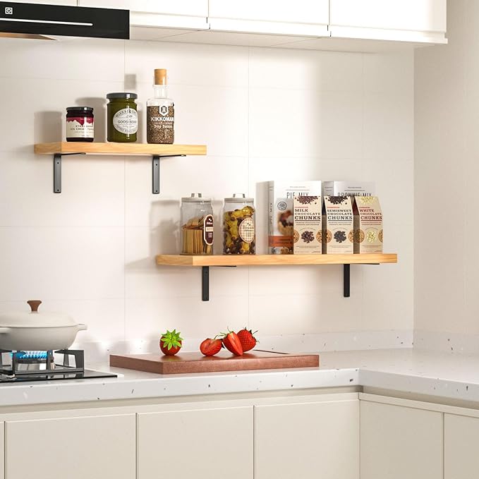 12 Pack - L 9" x H 6" x W1.5, 5mm Thick Black L Shelf Bracket, Iron Shelf Brackets, Metal Shelf Brackets, Floating Shelf, Shelf Supports with Screws