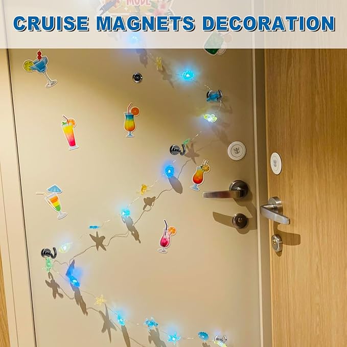 LOVIMAG Magnetic Hooks Heavy Duty, 30Lbs Magnetic Hooks for Cruise Ship Essentials, Magnet Hooks for Cruise Cabins, Refrigerator Magnets for Hanging, Fridge, Decor, Garage- 45 Pack
