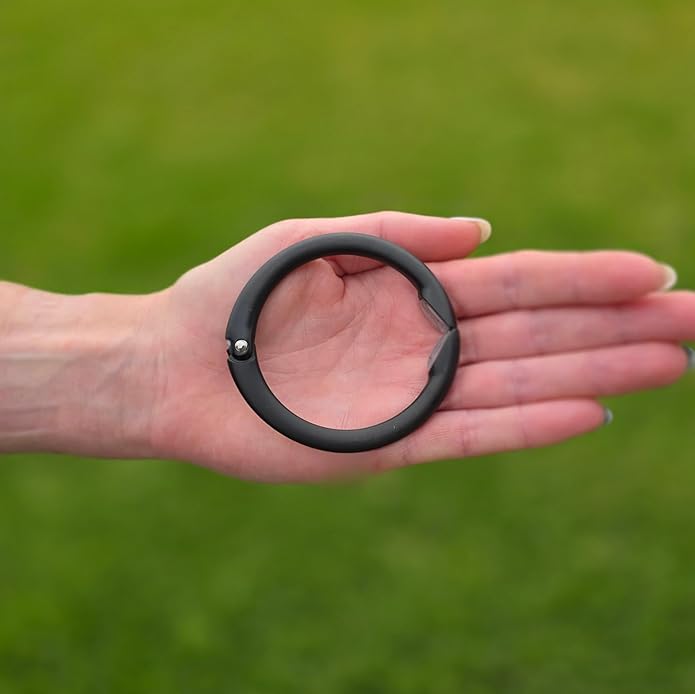 Clipa Bag Hanger - The Ring that Opens Into a Hook, Closes Automatically | Hangs Almost Anywhere in Just 1/2" of Space | Holds 33 lbs Yet Weighs Only 1.6 oz | 8 Styles | 3 yr Warranty