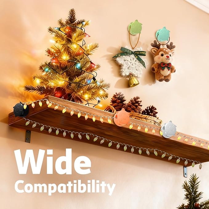 Lancord 8 Pack Rotatable Cable Clips, Cord Organizer Spring Clip Cord Holder for Nightstand Charging Cable Organizers Cable Management for Desk Office Car Wall (Black)