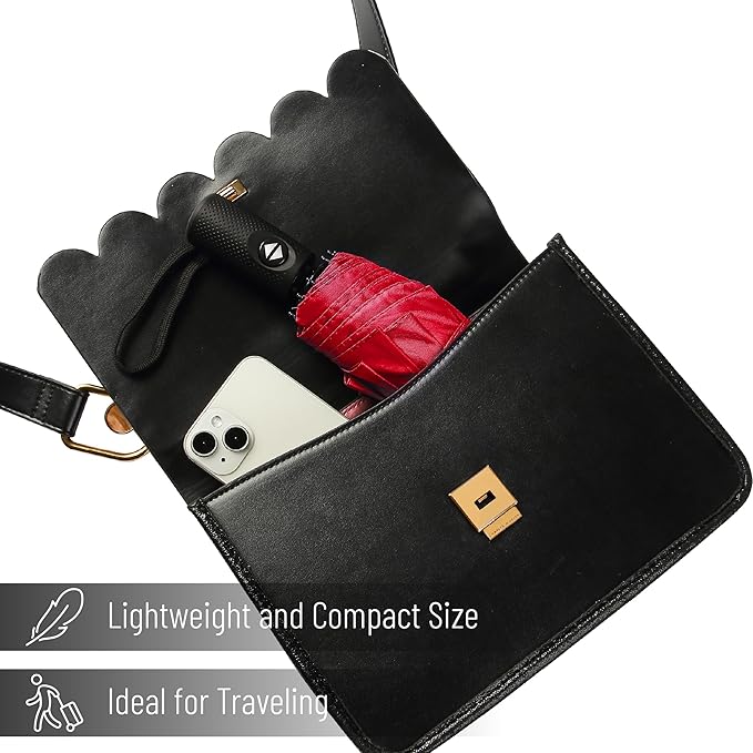 Mr. Pen- Windproof Travel Umbrella, Small Water-Resistant Automatic Folding Umbrella for Rain and Sun, Light, Compact and Portable for Women & Men, Fits Car & Backpack