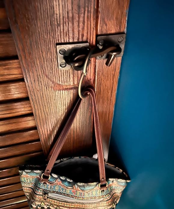 Clipa Bag Hanger - The Ring that Opens Into a Hook, Closes Automatically | Hangs Almost Anywhere in Just 1/2" of Space | Holds 33 lbs Yet Weighs Only 1.6 oz | 8 Styles | 3 yr Warranty