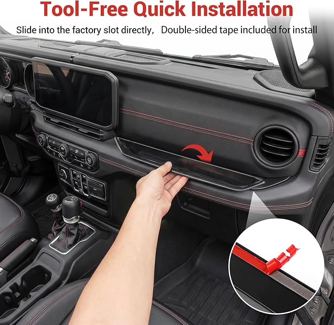 Grab Bar Tray for 2024 2025 Jeep Wrangler JL JLU 4XE/Gladiator JT Storage Bin Handle Organizer Grab Handle Box Passenger Side Grabtray for Wrangler&Gladiator Accessories(24+ Grab Bar Tray)