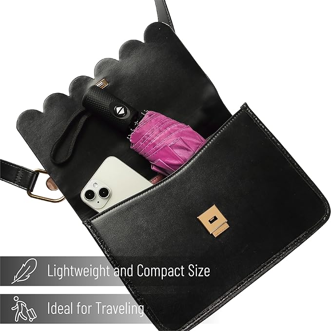 Mr. Pen- Windproof Travel Umbrella, Small Water-Resistant Automatic Folding Umbrella for Rain and Sun, Light, Compact and Portable for Women & Men, Fits Car & Backpack