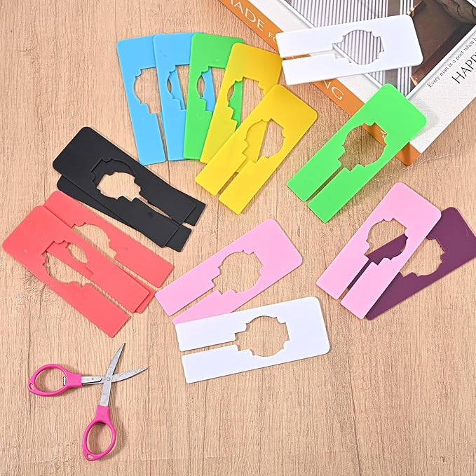 16PCS Closet Dividers for Hanging Clothes, Baby Clothes Organizers, Rectangle Clothing Size Dividers for Racks, Clothe Labels, Closet Separators, Clothing Rack Divider (Colorful)