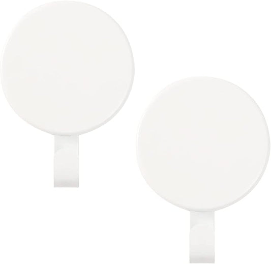 Magnetic Wreath Hanger Heavy Duty Magnet Hooks Hanging Supplies for Metal Door Refrigerator Christmas Wreaths Party Decoration Super Strong Magnetism (White, 2 Pack)