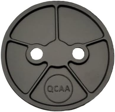 QCAA Heavy Duty Solid Metal Closet Rod Socket Set, 1-3/8'', Matte Black, 2 Pair, Made In Taiwan
