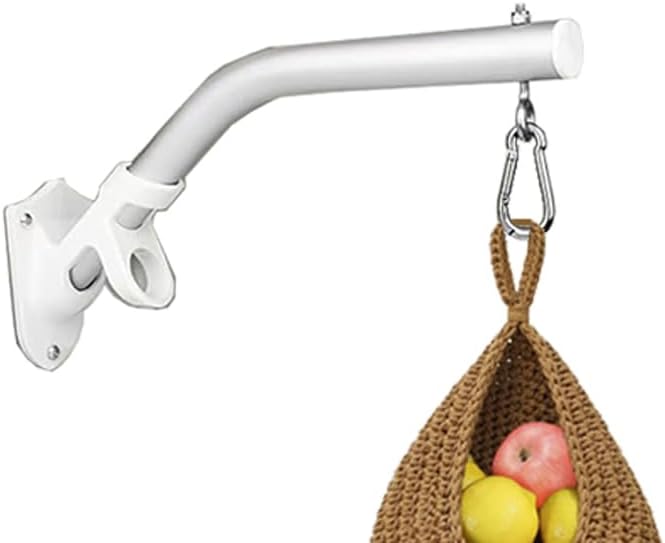 2 Pack Flag Pole Holder Brackets Accessories,Heavy Duty Aluminum Hanging Plant Hook 1 inch Diameter Plant Hooks for Hanging Baskets,Plant Hangers Outdoor(Not Included FlagPole Holder)