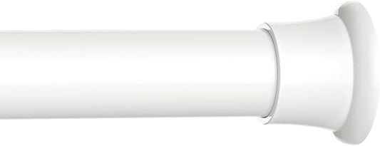 1pack Tension Curtain Rod 32 to 76 Inch, White Spring Tension Curtain Rod Adjustable Expandable Curtain Rod No Drilling, Spring Loaded Curtain Rods for Windows, Bedroom, Doorway Door, Closet
