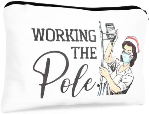 Nurse Makeup Bag - Nurse Gifts, Nurse Zipper Bag Cosmetic Bag, Nursing Bags for Nurses, Nurse Accessories for Work, Nurse Gifts Bulk, Nurse Graduation Gift, Funny Appreciation Gift (Nurse A1)