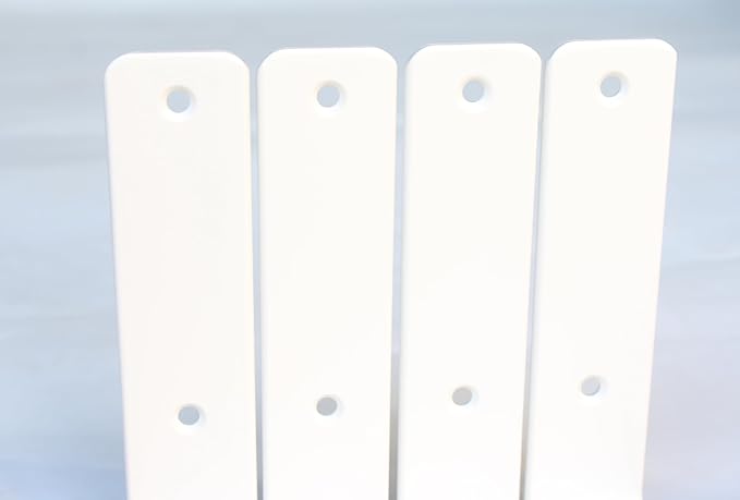 8 Pack - L 9" x H 6" x W1.5, 5mm Thick White L Shelf Bracket, Iron Shelf Brackets, Metal Shelf Brackets, Floating Shelf, Shelf Supports with Screws