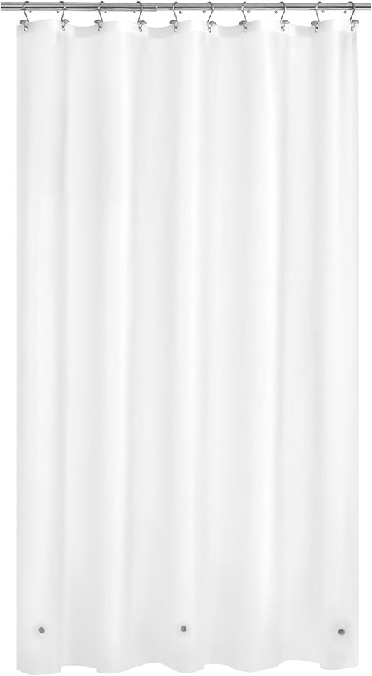 Mrs Awesome Frost Shower Curtain Liner with 3 Magnets, 54x78 Frosted PEVA Shower Liner, Light Weight Plastic Shower Curtain for Bathroom, Waterproof,Frost