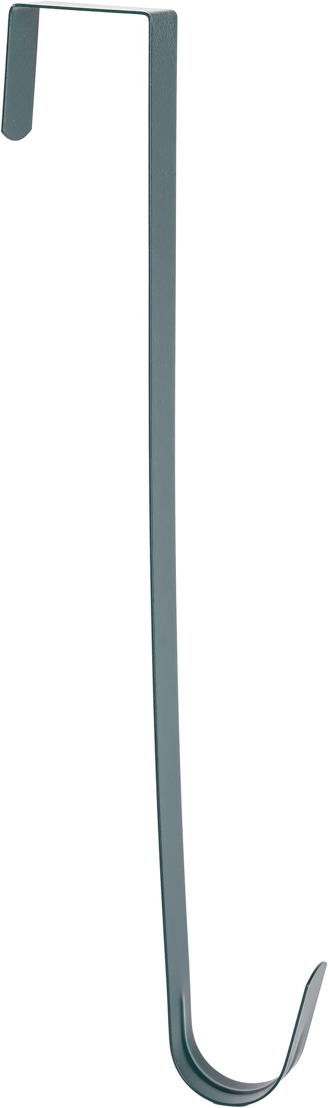 Sattiyrch 12" Wreath Hanger for Front Door,Steel Over The Door Hanger Hook,Wreath Door Hanger (Green,1)