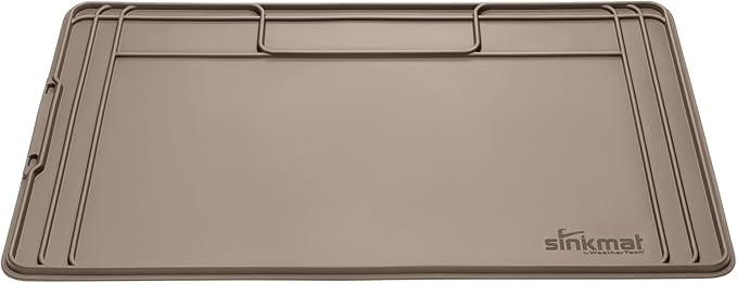 WeatherTech SinkMat – Waterproof Under Sink Liner Mat for Kitchen Bathroom – 46” x 22” Inches - Durable, Flexible Tray – Home undersink Organizer Must Haves, Tan