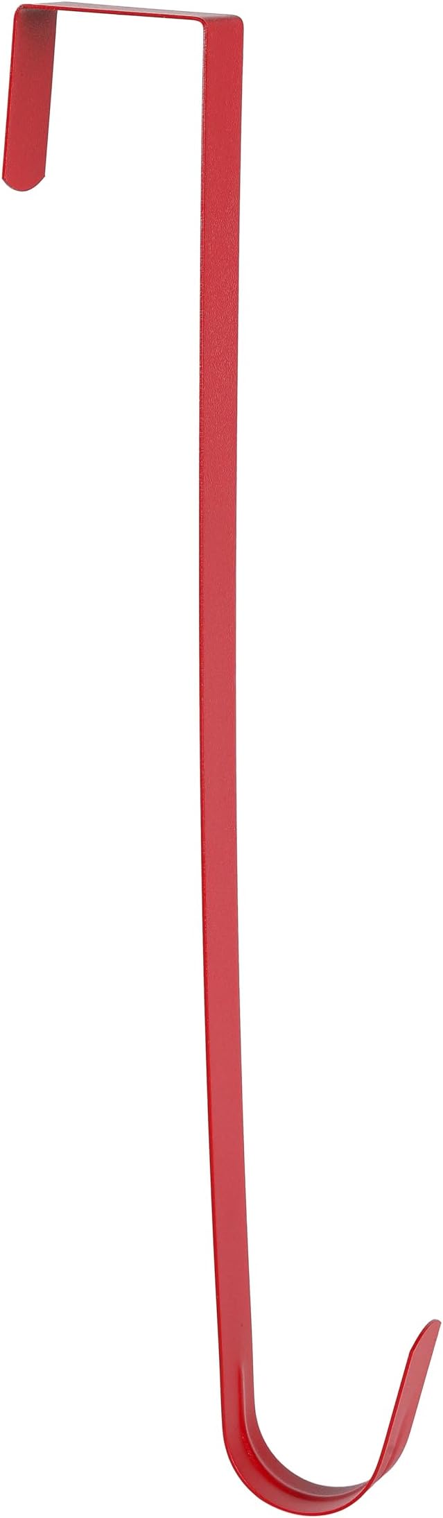 Sattiyrch 12" Wreath Hanger for Front Door,Steel Over The Door Hanger Hook,Wreath Door Hanger (Red,2)