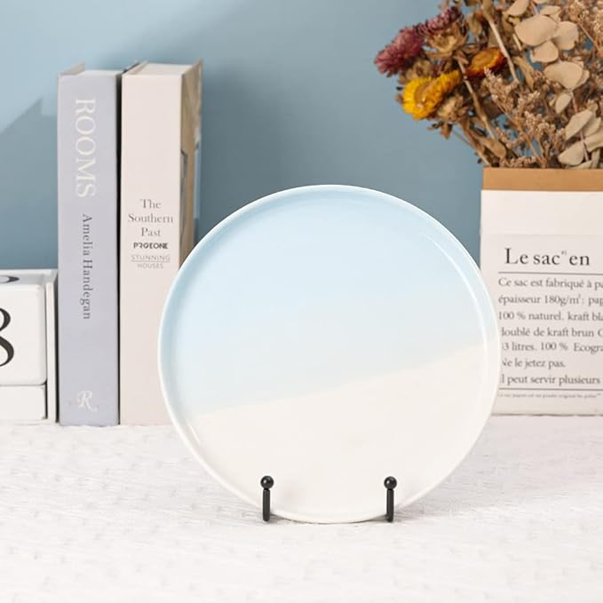 Artliving Plate Stands for Display - Iron Easel Stand Plate Holder Display Stand Picture Frame Stand for Pictures | Photo|Decorative Plate |Dish | Tabletop Art - 4.5 inch-Black(2 Pack)