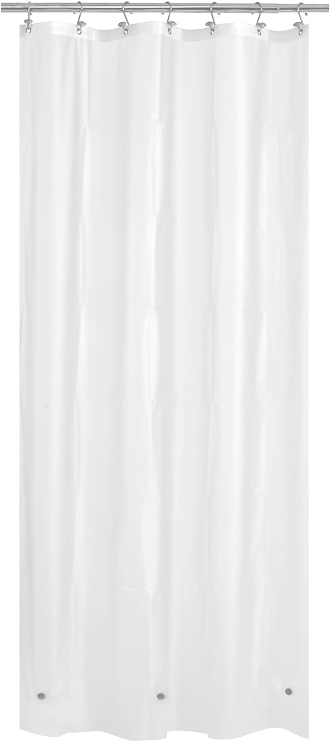 Mrs Awesome Stall Shower Curtain Liner 36x72, PEVA Plastic Shower Liner for Bathroom Lightweight & Waterproof, 36 x 72, Frost