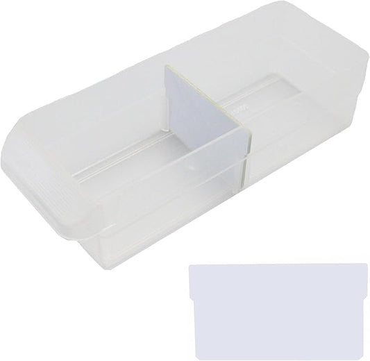 (64-Pack Small Drawer Dividers compatible with Craft Cabinet and Hardware Storage Organizers, (Dividers Only), Made of High-Strength Fiberglass, Easy to Label