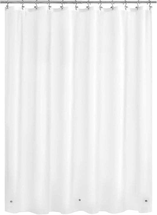 Mrs Awesome Frost Shower Curtain Liner with 3 Magnets, 69x70 Frosted PEVA Shower Liner, Light Weight Plastic Shower Curtain for Bathroom, Waterproof,Frost