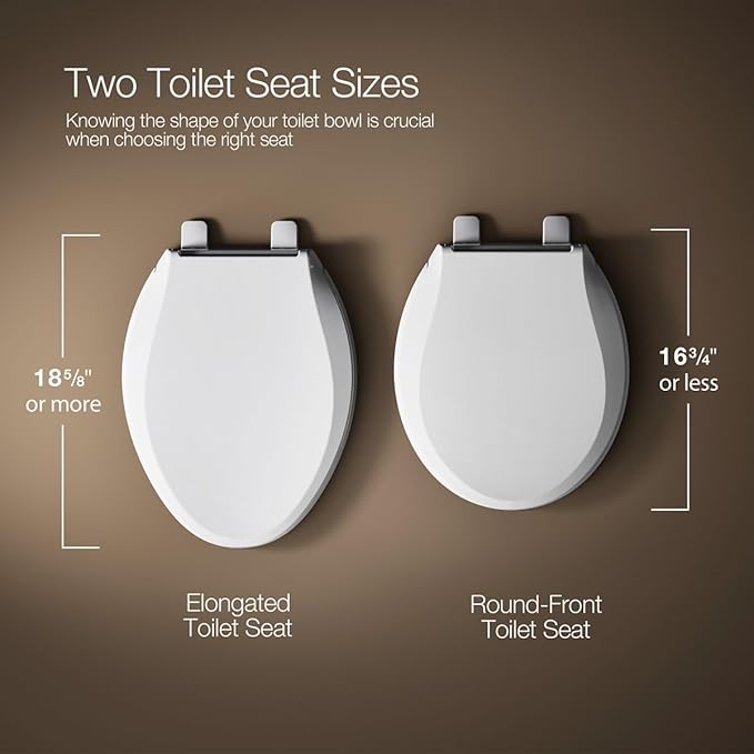 Kohler K-20110-0 Brevia Toilet Seat, White, Pack of 6