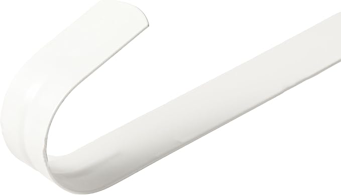 Wreath Hanger for Front Door, Slim Over The Door Hook, Easy to Use and Reusable Holiday Wreath Holder for Christmas, Thanksgiving, Halloween and Daily Décor (15" White, 1)