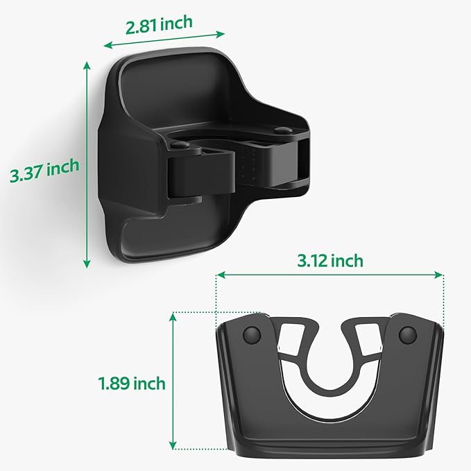 reliahom 10 Pack Broom Holder Wall Mount Mop Grippers No Drilling Self Adhesive Anti-Slip Mop Handle Hanger Dustpan and Broom Organizer Garage Storage Racks-Black