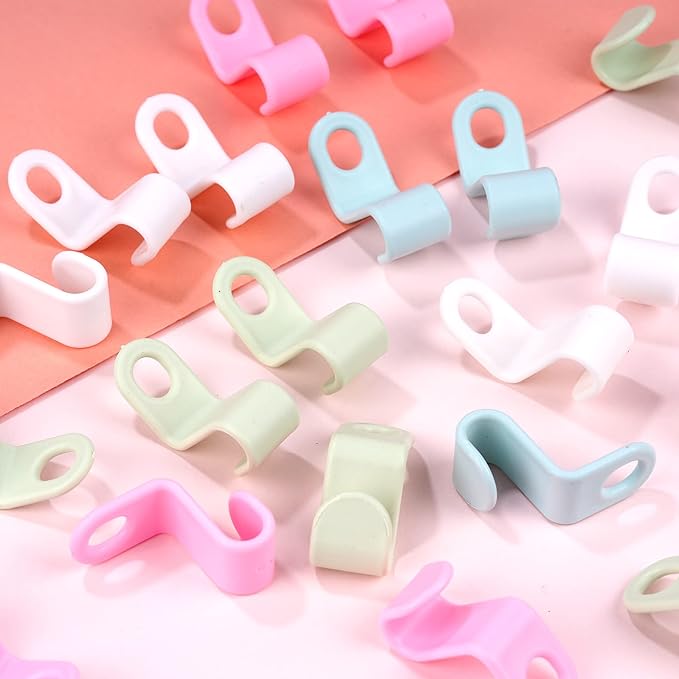 100PCS Clothes Hanger Connector Hooks,Hangers Organizer Smart Closet Space Saver Pack for Closet Space Savers and Organizer Closets(Colorful)