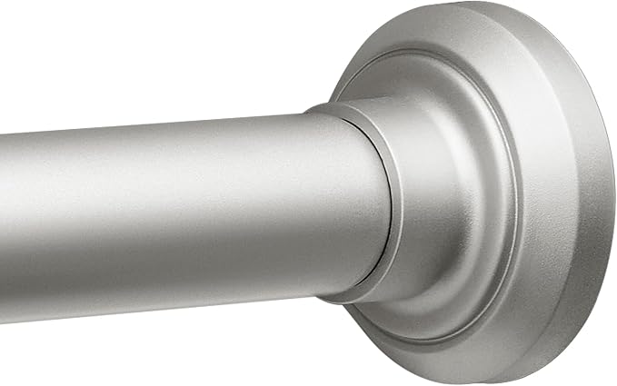 ENJOYBASICS Shower Curtain Rod 30 to 88 Inches, 1 Inch Stainless Steel Adjustable Spring Tension Rods No Drill for Bathroom, Closet, Window, Room Divider, Never Rust, Non Slip, Nickel