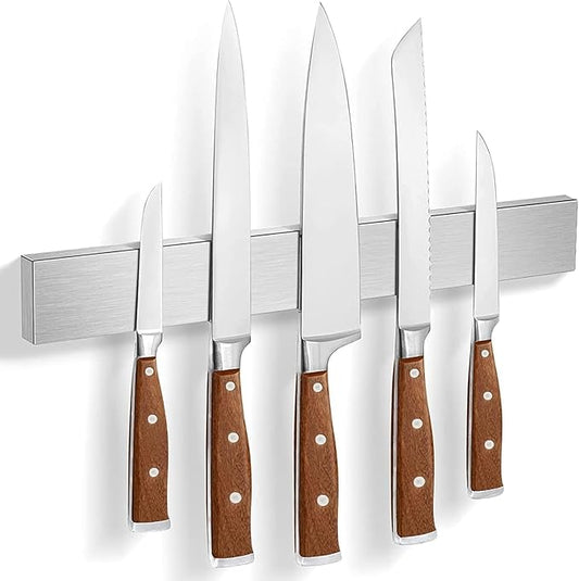 Magnetic Knife Holder for Wall 18 Inch Knife Magnetic Strip Refrigerator Knife Magnet Bar Wall Mount Knife Rack for RV Kitchen Utensil Holder Metal Tool Holder Knife Block for Kitchen Organization