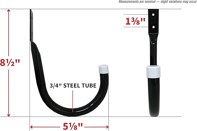 Shepherd Hardware 8093E Incredibly Heavy Duty Steel Garage Storage/Medium Utility Hooks, 2 Pack