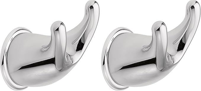 Moen YB8003CH Mason Robe Hook, 1 Count (Pack of 2), Chrome