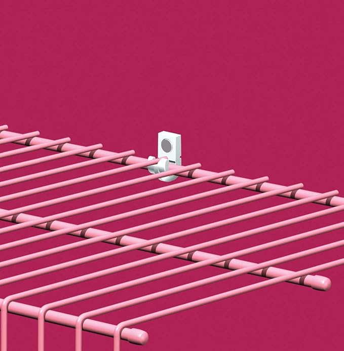 ClosetMaid 56610 Pre-Loaded Wall Clips, White 7-Pack
