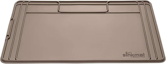WeatherTech SinkMat – Waterproof Under Sink Liner Mat for Kitchen Bathroom – 34” x 22” Inches - Durable, Flexible Tray – Home undersink Organizer Must Haves, Tan