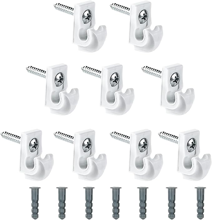 Wire Shelf Wall Clips, 20 Pcs Closet Shelves Clips, Closet Maid Shelf Clips, Down Wall Clip, Wire Shelf Brackets