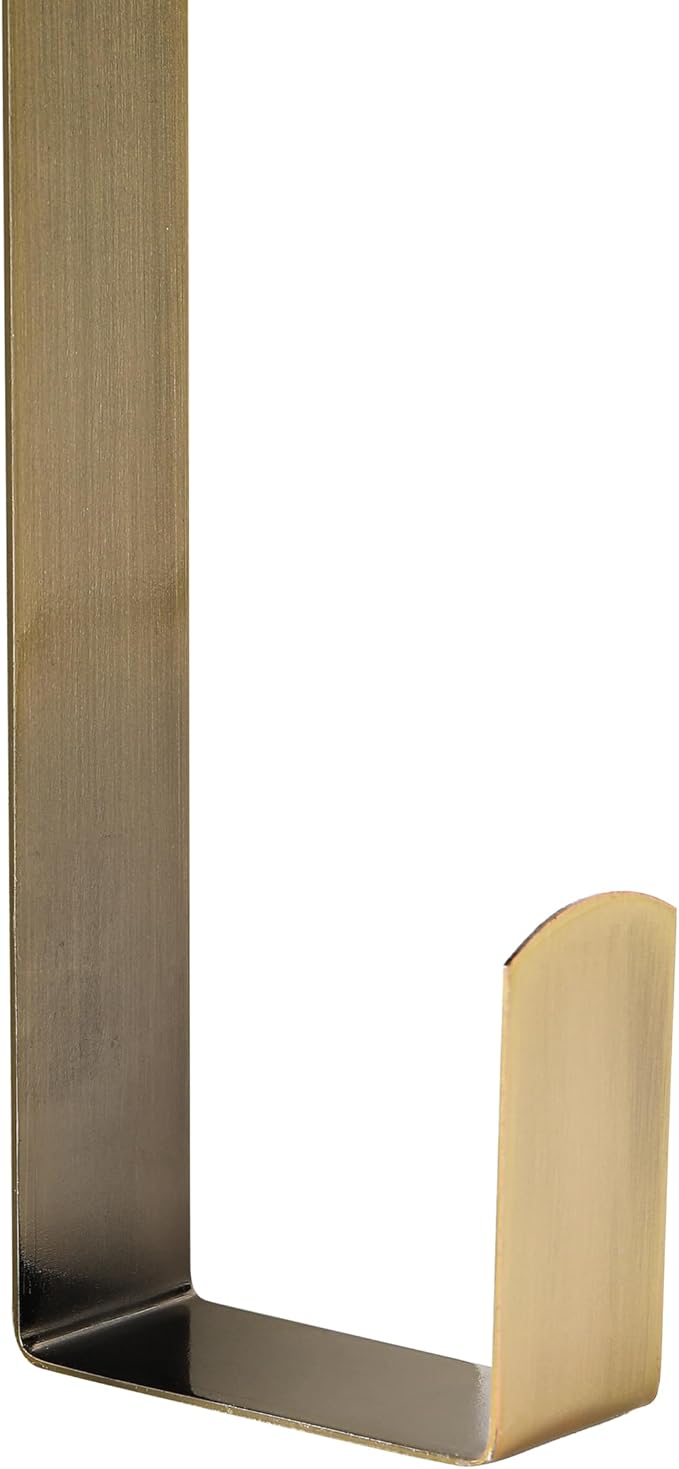 Wreath Hanger for Front Door, Slim Over The Door Hook, Easy to Use and Reusable Holiday Wreath Holder for Christmas, Thanksgiving, Halloween and Daily Décor(12" Bronze, 1)