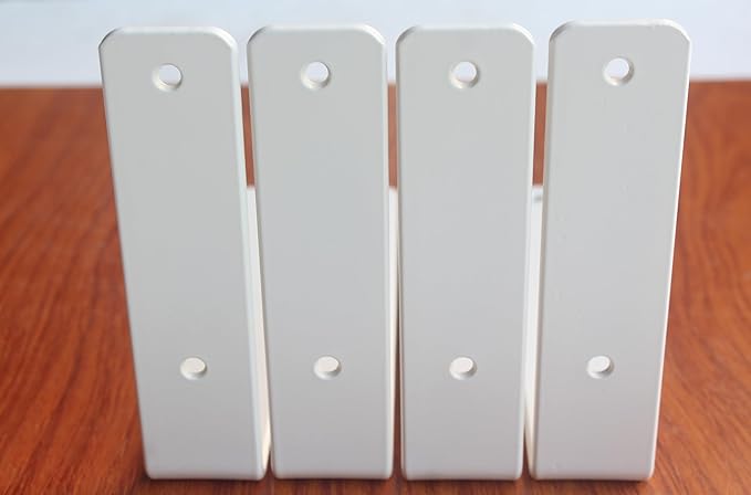 12 Pack - L 9" x H 6" x W1.5, 5mm Thick White L Shelf Bracket, Iron Shelf Brackets, Metal Shelf Brackets, Floating Shelf, Shelf Supports with Screws