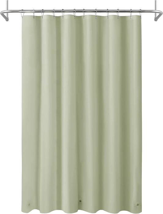 Mrs Awesome Sage Shower Curtain Liner with 3 Magnets, 72x72 Premium Flexible Sturdy Plastic Shower Curtain for Bathroom Lightweight & Waterproof, Desert Sage