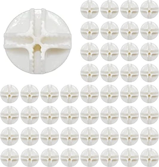 Wire Cube Plastic Connector 50Pcs Wire Grid Cube Organizer Connector for Modular Closet Storage Organizer and Wire Shelving (White)