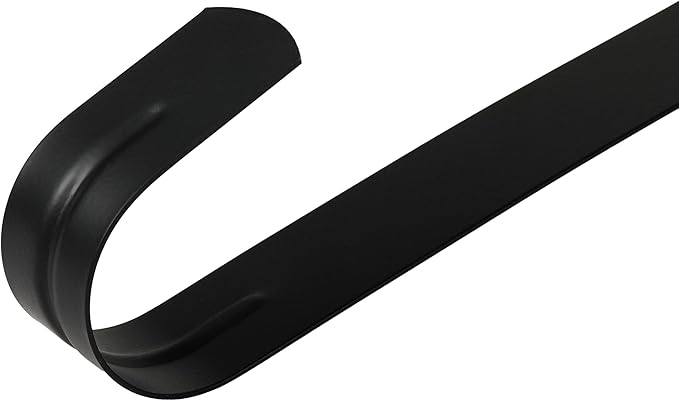 Wreath Hanger for Front Door, Slim Over The Door Hook, Easy to Use and Reusable Holiday Wreath Holder for Christmas, Thanksgiving, Halloween and Daily Décor (15" Black, 2)