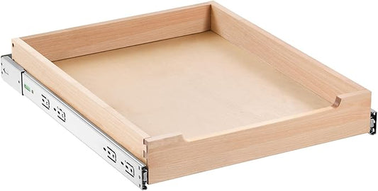 VEVOR Pull Out Cabinet Organizer, 17"W x 21"D Cabinet Drawer, Soft Close Slide out Shelf, Heavy-Duty Sliding Wood Drawer, Bottom Mount Size（17.5"W x 23"D）and Side Mount Size（18"W x 23"D）