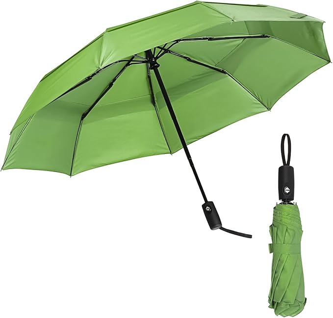 Mr. Pen- Windproof Travel Umbrella, Small Water-Resistant Automatic Folding Umbrella for Rain and Sun, Light, Compact and Portable for Women & Men, Fits Car & Backpack