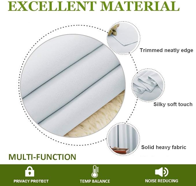 NICETOWN Patio Door Curtain Vertical Blinds, Reduce Sunlight Grommet Top Room Divider Curtain Panel Screen Partitions for Furniture Protecting (Cloud Grey, 70 inches Wide x 95 inches Long)