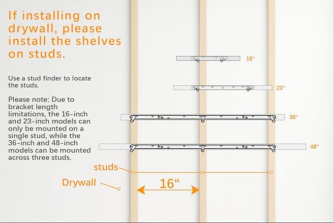 BAYKA White Floating Shelves for Wall, Set of 3, Rustic Wood Wall Shelves with Metal Brackets for Bathroom, Bedroom, Kitchen, or Living Room Decor Organization, Sturdy Storage with 22lb Capacity