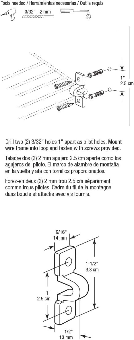 Prime-Line MP7018 Loop Clip, Fits Wire Shelves, Plastic Construction, White (12 Pack)
