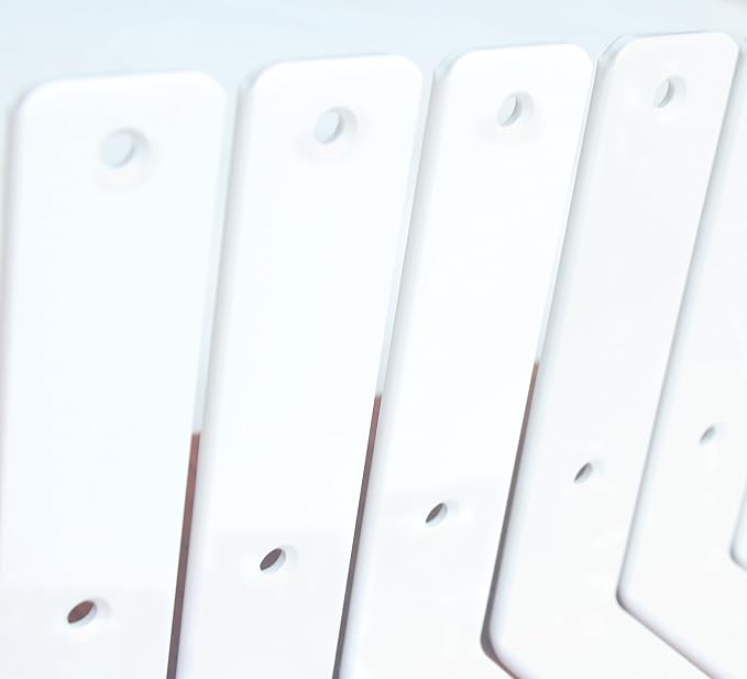4 Pack - L 10" x H 6" x W1.5, 5mm Thick White L Shelf Bracket, Iron Shelf Brackets, Metal Shelf Brackets, Floating Shelf, Shelf Supports with Screws